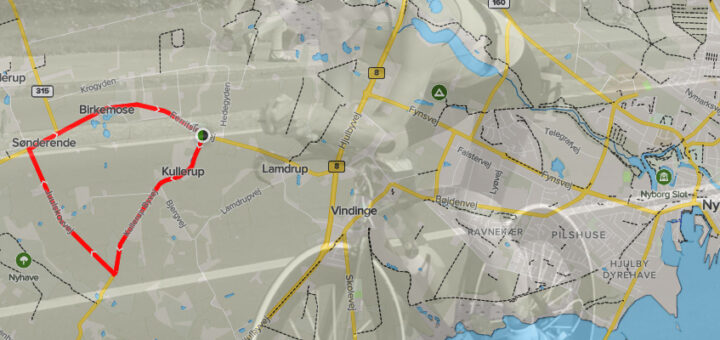 Kulleruprunden på næsten 6 km cykles 4 gange