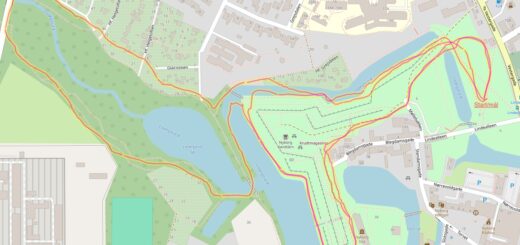 Løberute på Nyborg Vold