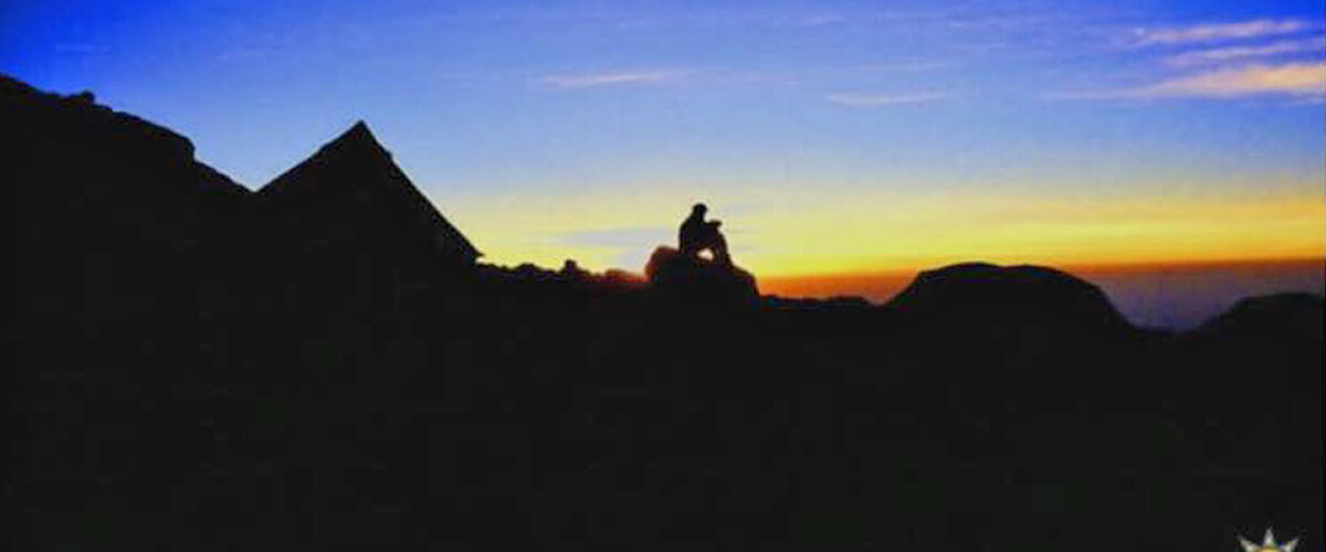 Udsigt til solopgang i horisonten