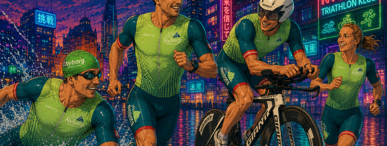Klubtøj Nyborg Triathlon Klub - redesign 2026