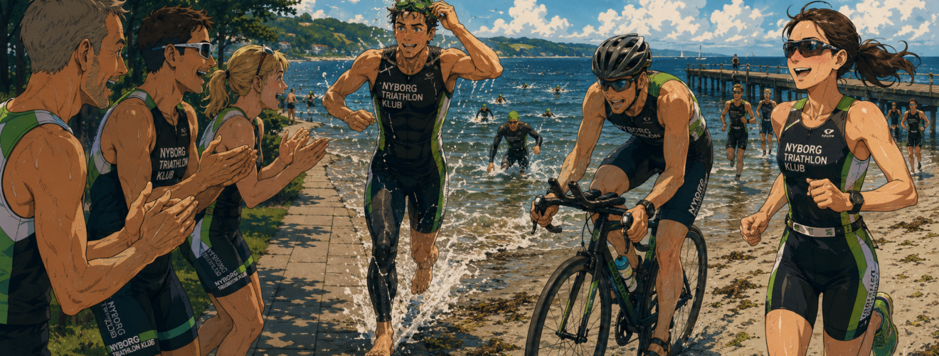 Atleter fra Nyborg Triathlon Klub